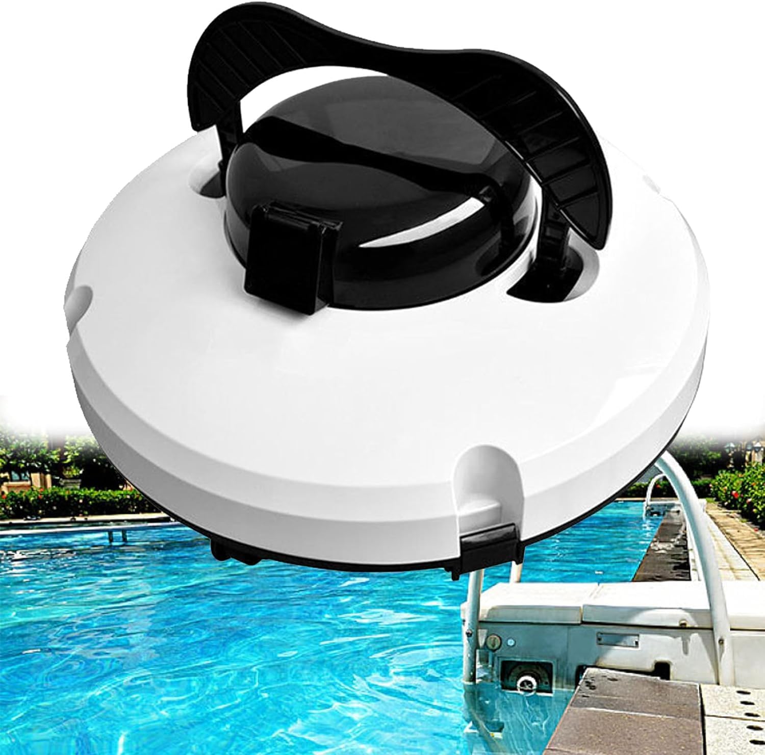 Cordless Robotic Pool Cleaner, Automatic Pool Cleaning Robot with Ultrafine Filter - Suitable for Pools Up to 860 Sq Ft - Smart Pool Cleaner - Pool Surface Vacuum Cleaner