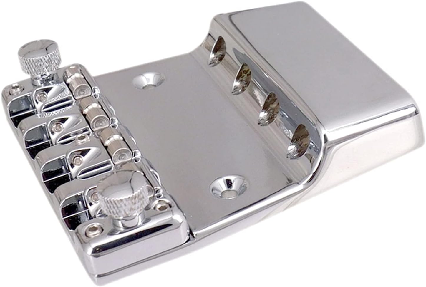 Guitar Bridge System Set 4 String Hard Tail Fixed Bass Guitar Bridge for Guitar Bass Replacement Part