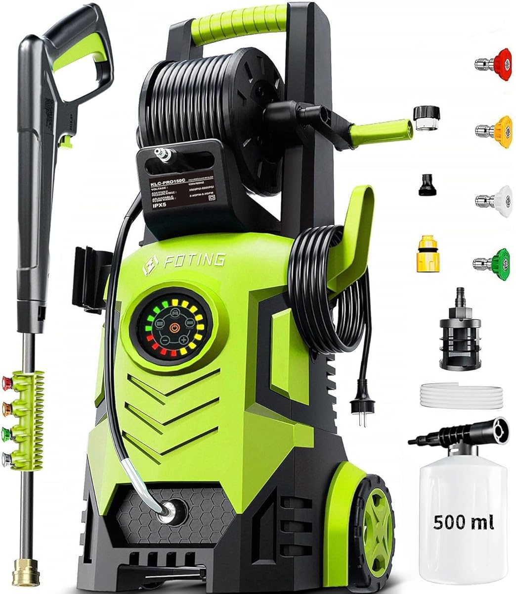 2025Upgraded Pressure Washer 5000PSI with Adjustable Touch Screen 8 Level, 34