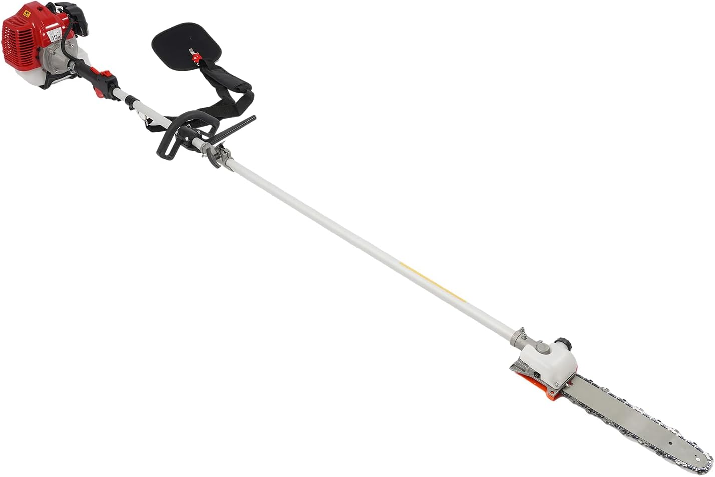 2-Stroke 43CC Gas Powered Pole Saw Split Shaft Chainsaw,1.25Kw 12 Inch Cordless Tree Branch Pruner Long Pole Tree Trimmer With 12