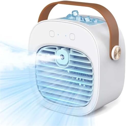 Portable Air Conditioner, Desktop Electric Water Air Cooler Cooling Fan Usb Rechargeable Air Cooling,Desktop Fan for Home Outdoors
