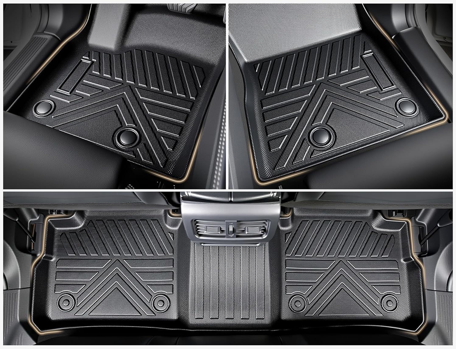 Floor Mats for Nissan Rogue 2021-2026(Not to Sport),All Weather Protection Custom Floor Mats Trunk Cargo and Car Windshield Cover Set for Nissan Rogue Accessories,Car Floor Liners Set,5packs.