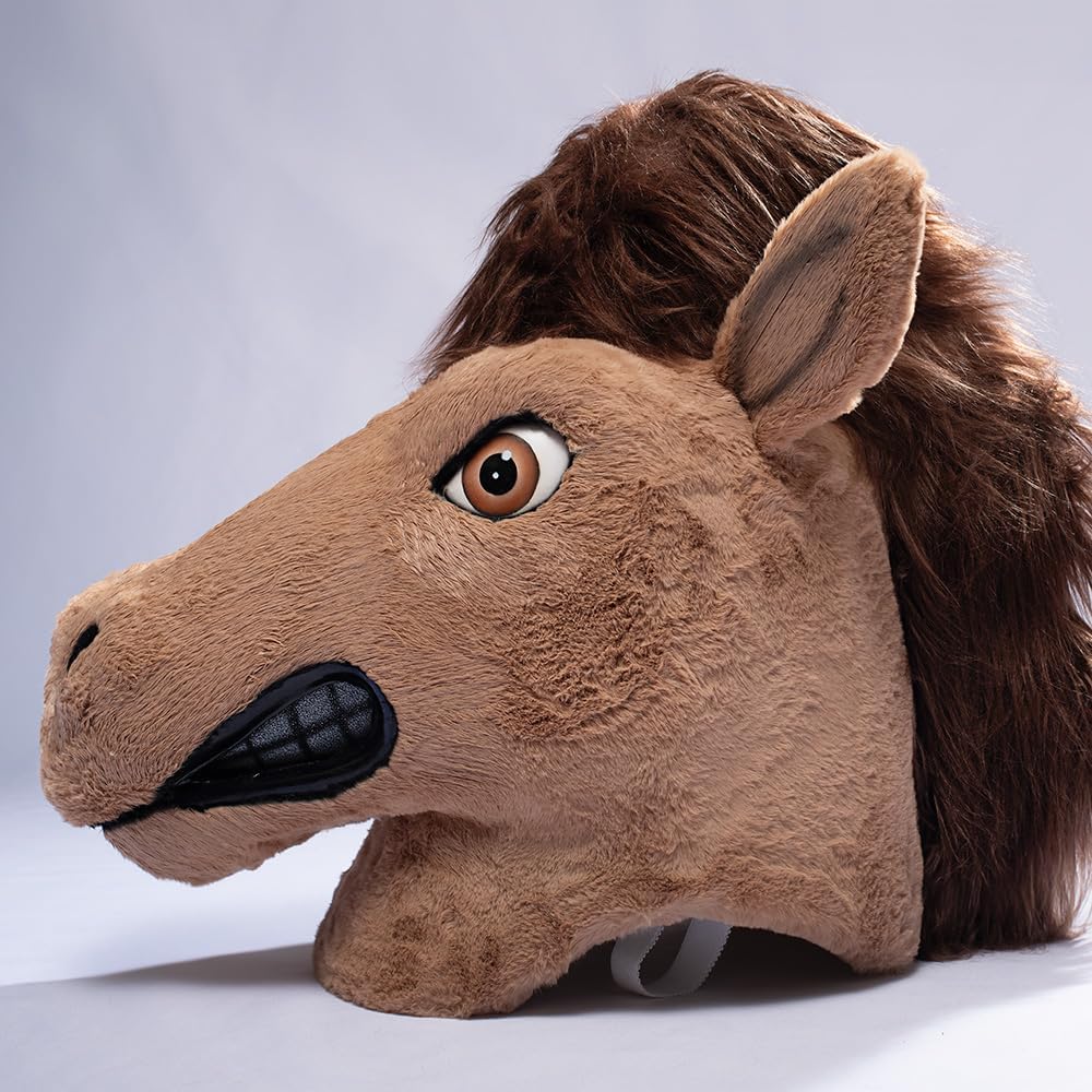 TCDesignerProducts Mustang Mascot Costume, School Spirit Sports Fan Gear, Football Cheerleader Accessories, Homecoming