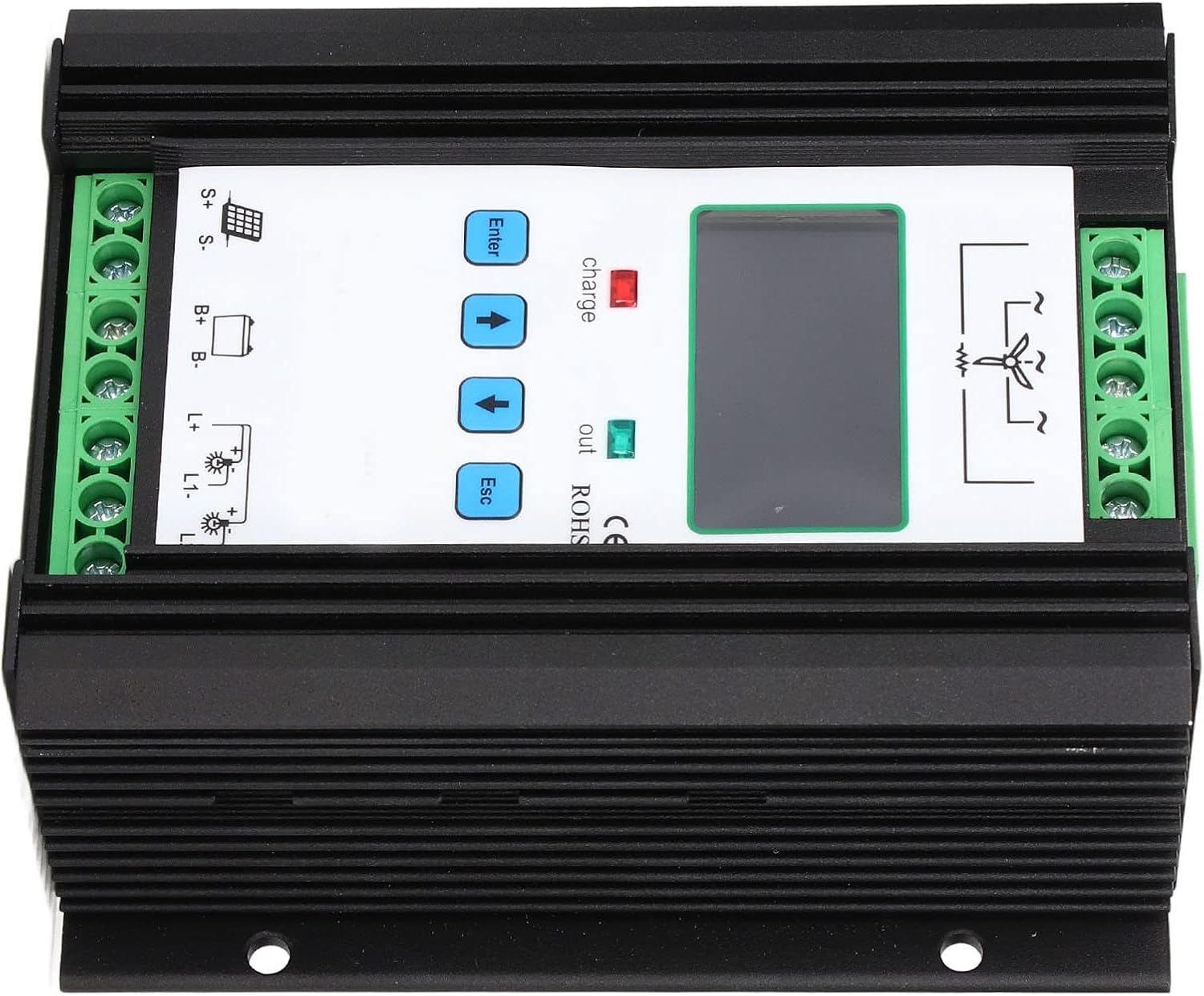 Wind Solar Hybrid Controller Digital Intelligent Control Wind Solar Regulator 12V 24V 600W