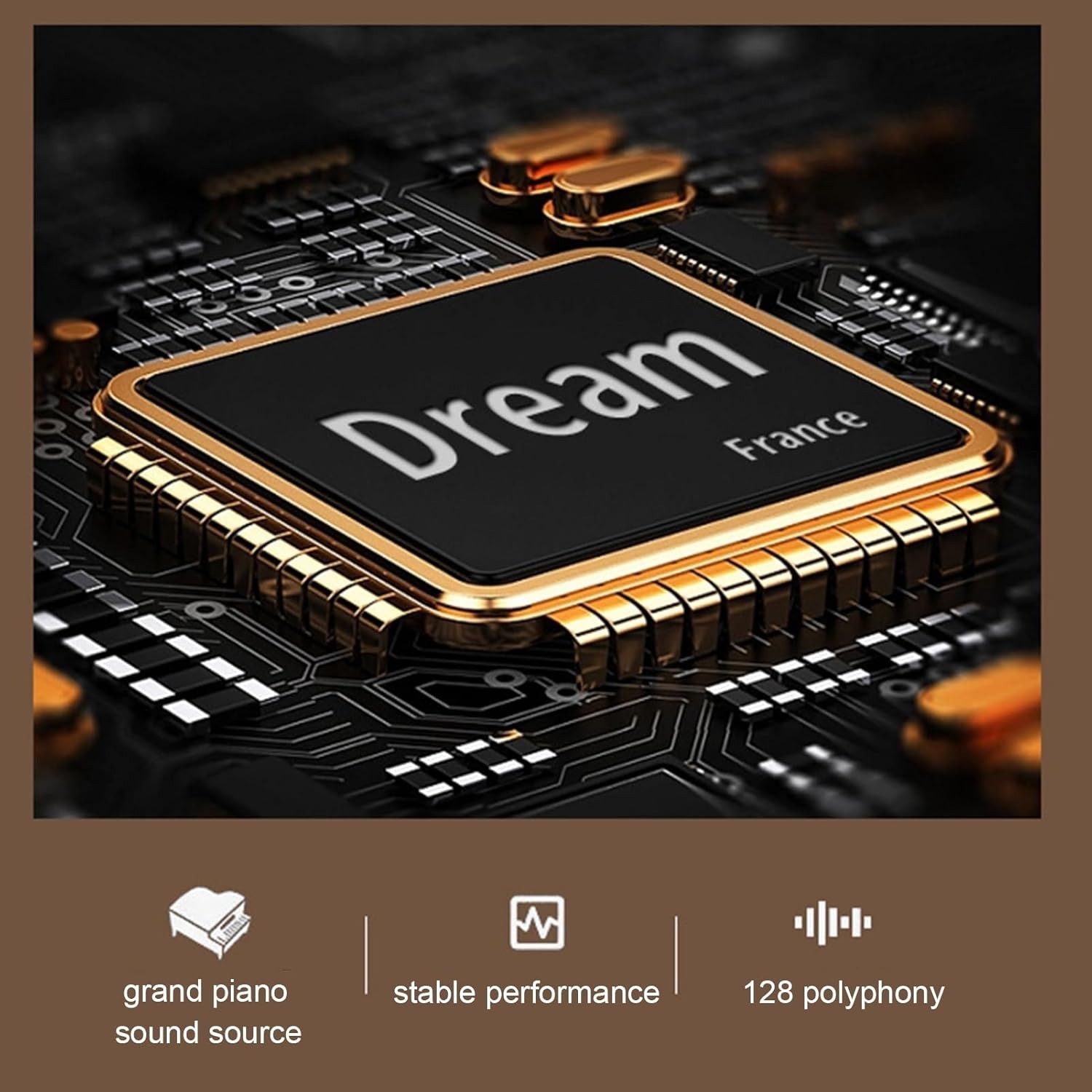 88 Keys Weighted Keyboard With Stand, Sustain Pedal, Hammer-Action Digital Piano, Portable Electronic Keyboard Full Size with Dual Speakers, Support Bluetooth MIDI For Beginner, Professional(White)