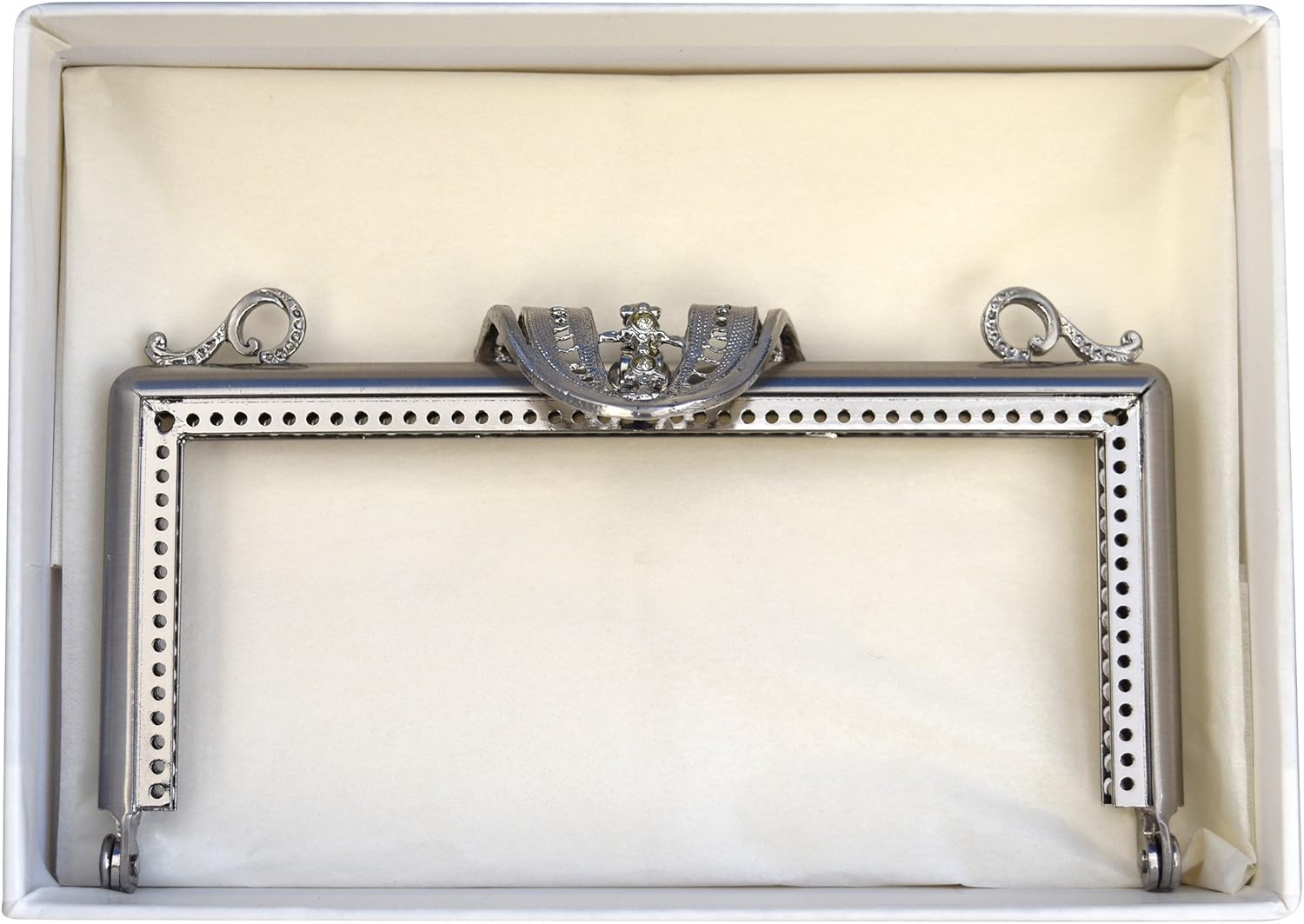 TOHO KM-1MS Bead Weave Metal Fittings, Tip, Length: Approx. 4.3 inches (11 cm), Brushed Silver, 1 Piece