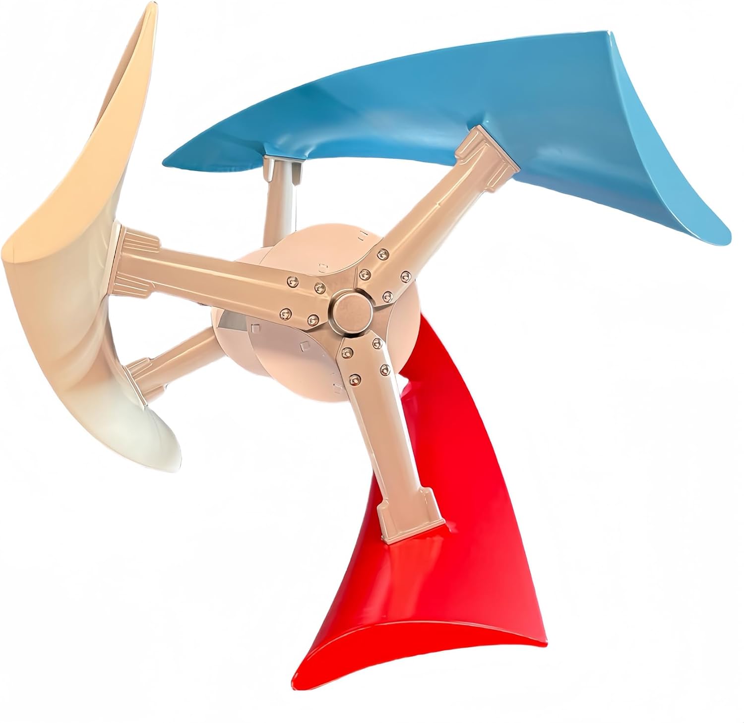 White 3 Blades10000W Wind Turbine Generator Kit, 48V/220V Home Wind Turbine Kits with MPPT Controller for Courtyard Garden Lighting