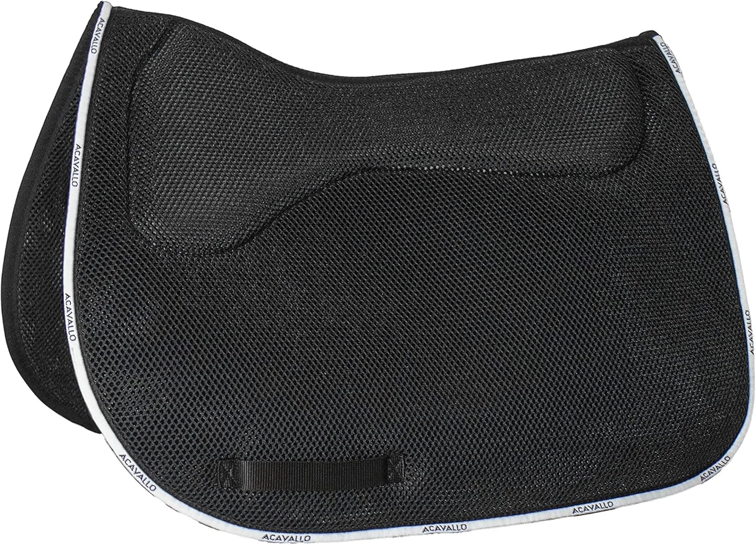 Acavallo 3D Spacer Memory Foam Squares Jump Saddle Pad, One Size, Black, Horse Equipment Accessories