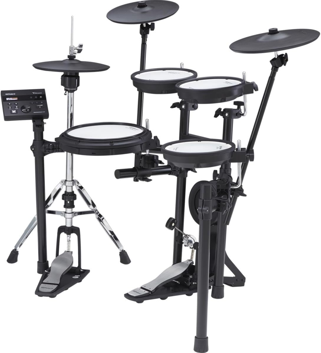 Roland TD-07KVX Electronic V-Drums Kit – With VH-10 Floating Hi-Hat and Best-Ever Cymbals – Bluetooth Audio & MIDI – 40 FREE Melodics Lessons