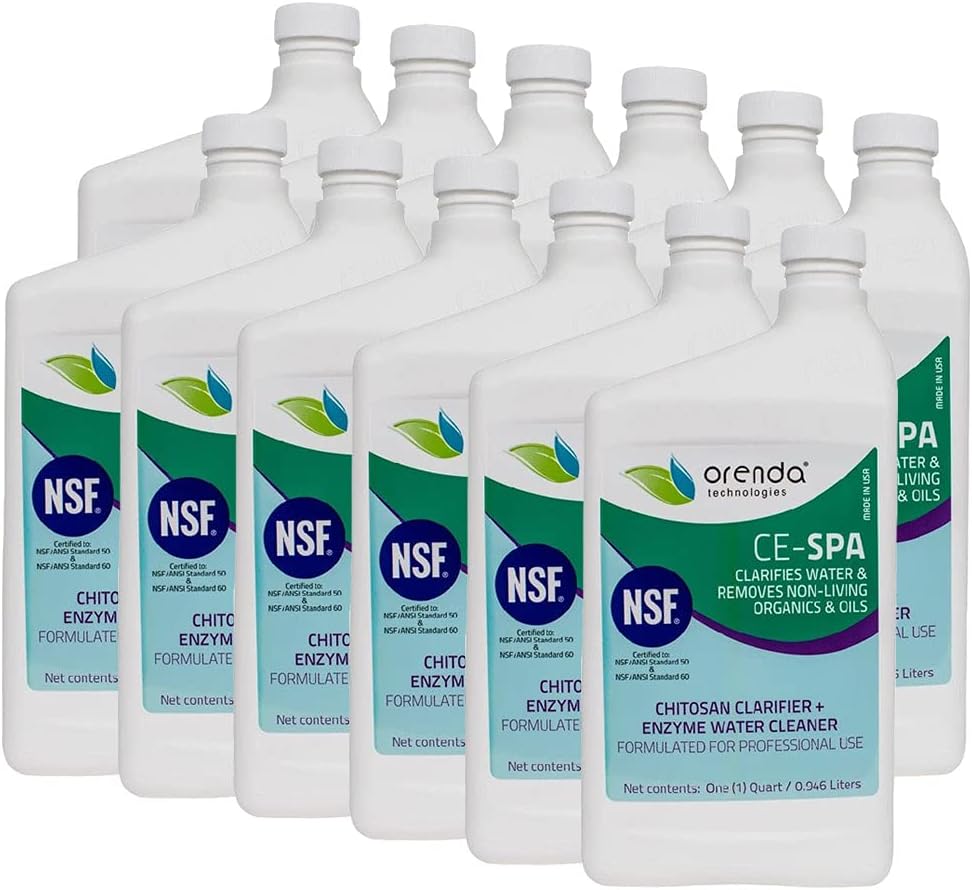 Orenda Technologies CE-SPA Hot Tub Clarifier & Enzyme Cleaner 8 oz 12 Pk ORE-50-146-12