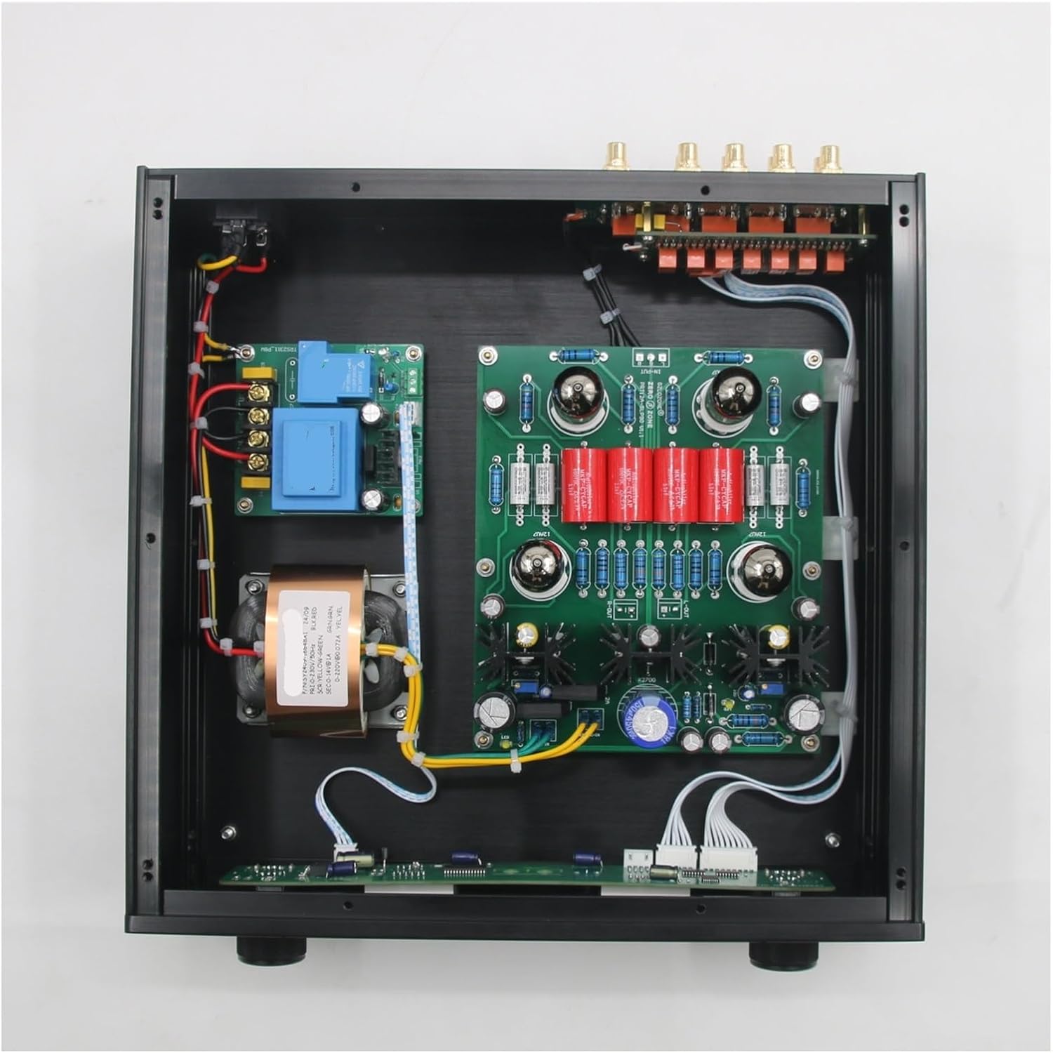 STR12A 12AU7/ECC82 Tube Remote Control Preamplifier HiFi Audio 4 in 1 Out Reference Cary SLP-90 Preamplifier Circuit(230V,with PSVANE ECC82)