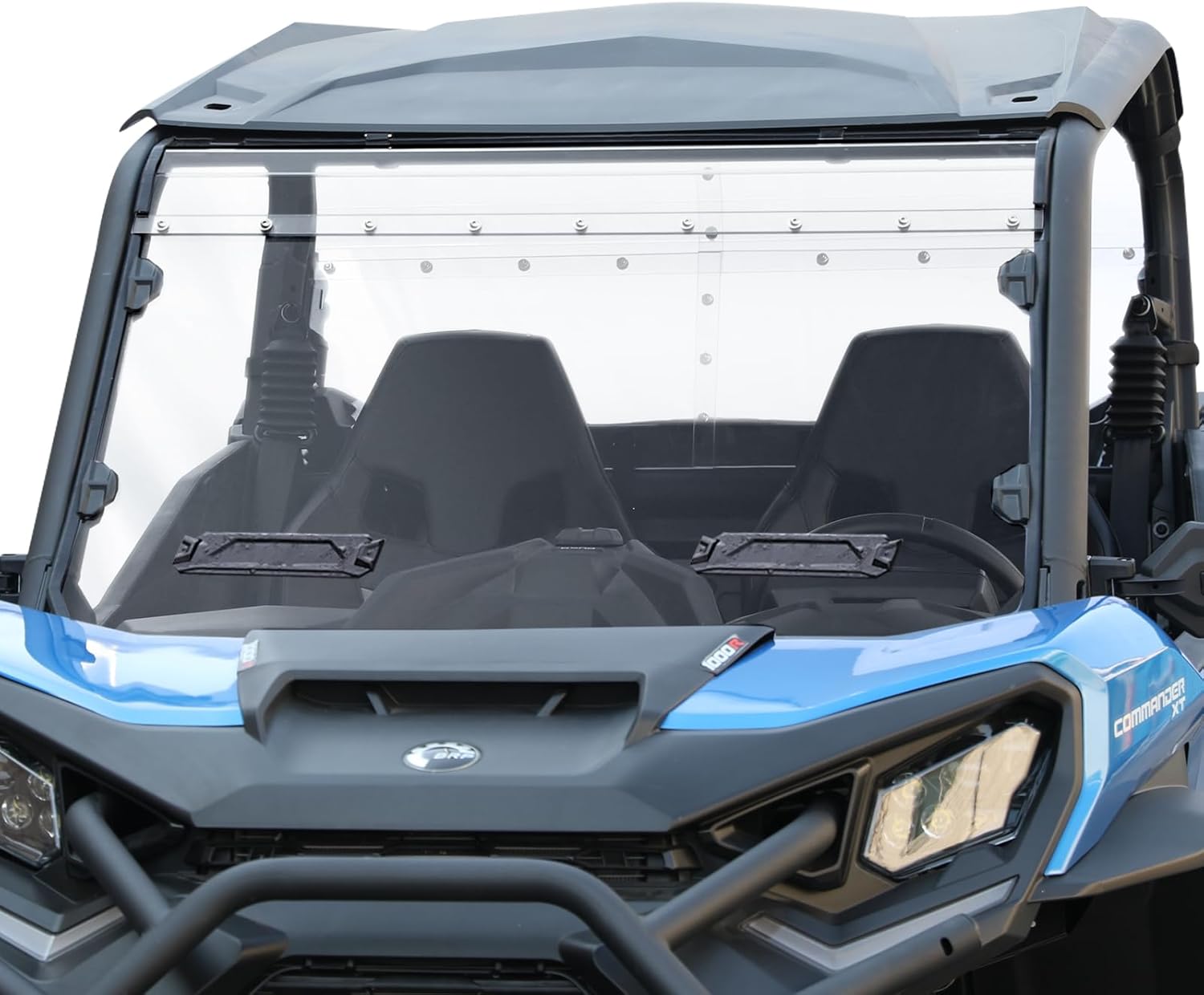A & UTV PRO Vented Full Front Windshield for 2021-2026 Can Am Commander, Hard Coat PC Front Window Accessories for Can-Am Commander, Scratch Resistant