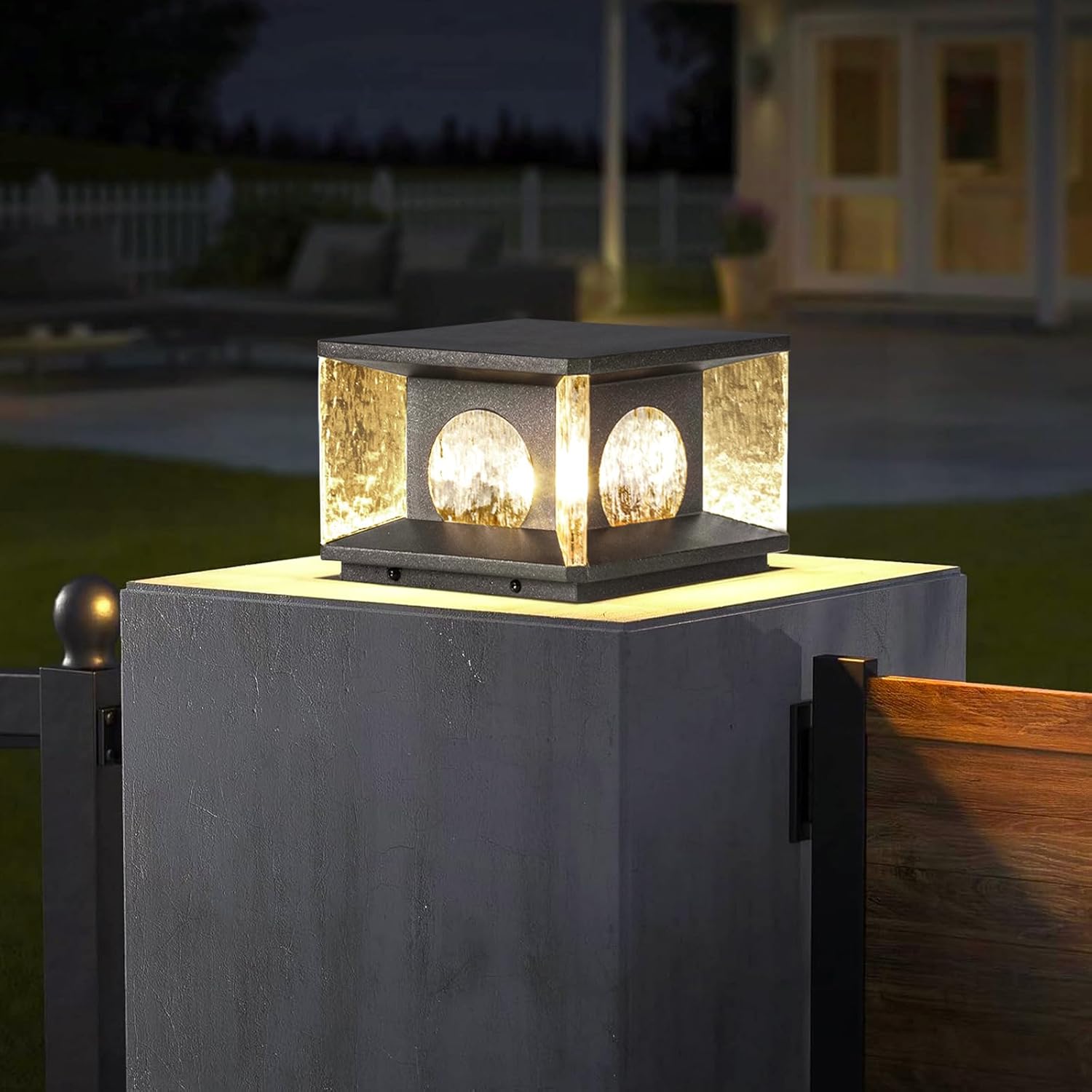 Outdoor Post Lights Hard Wired, 8