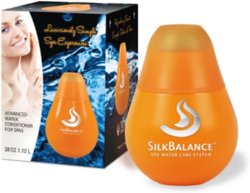 Silk Balance Natural Hot Tub Water Care - Premium Simple Luxury Hot Tub Water Solution 2 Month Supply