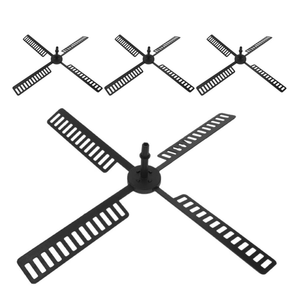 Alipis 20pcs Solar Windmill Accessory Plastic Windmill Blades for Outdoor Garden Decor Eye-catching Design for Lawn Patio