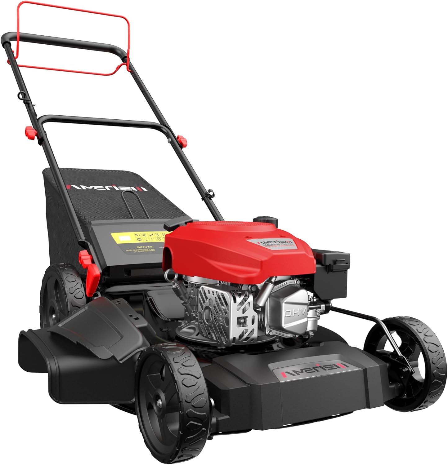 Gas Lawn Mower, 170cc OHV Engine with Forced Air Cooling, 21