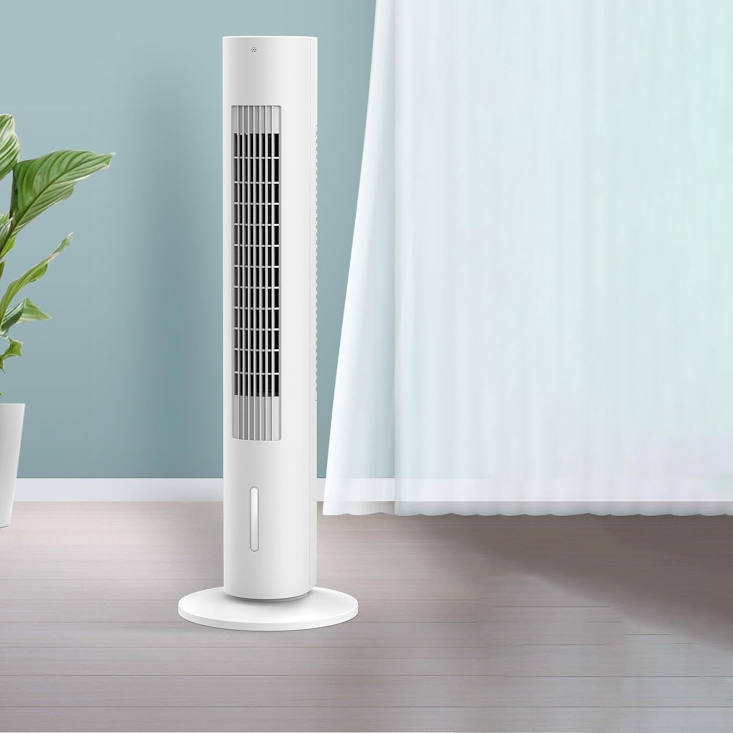 Bladeless Tower Fan, Fans That Blow Cold Air, Cooling Fan with Remote Control and 3 Speed, LED Display, for Room, office, Lightweight Design(88.5cm/34.84in)
