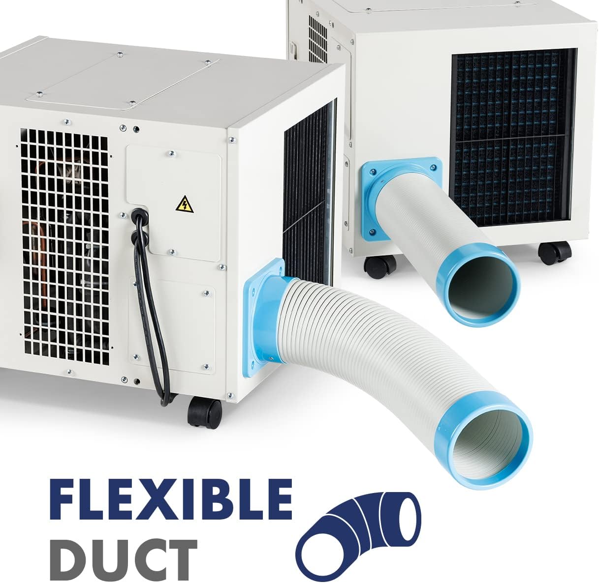 Uninex SAC25FC Indoor/Outdoor KOOLZONE Mobile Spot Cooler with Casters, Low Profile, Floor Type, Industrial Grade, 9,210-BTU, R410A Refrigerant