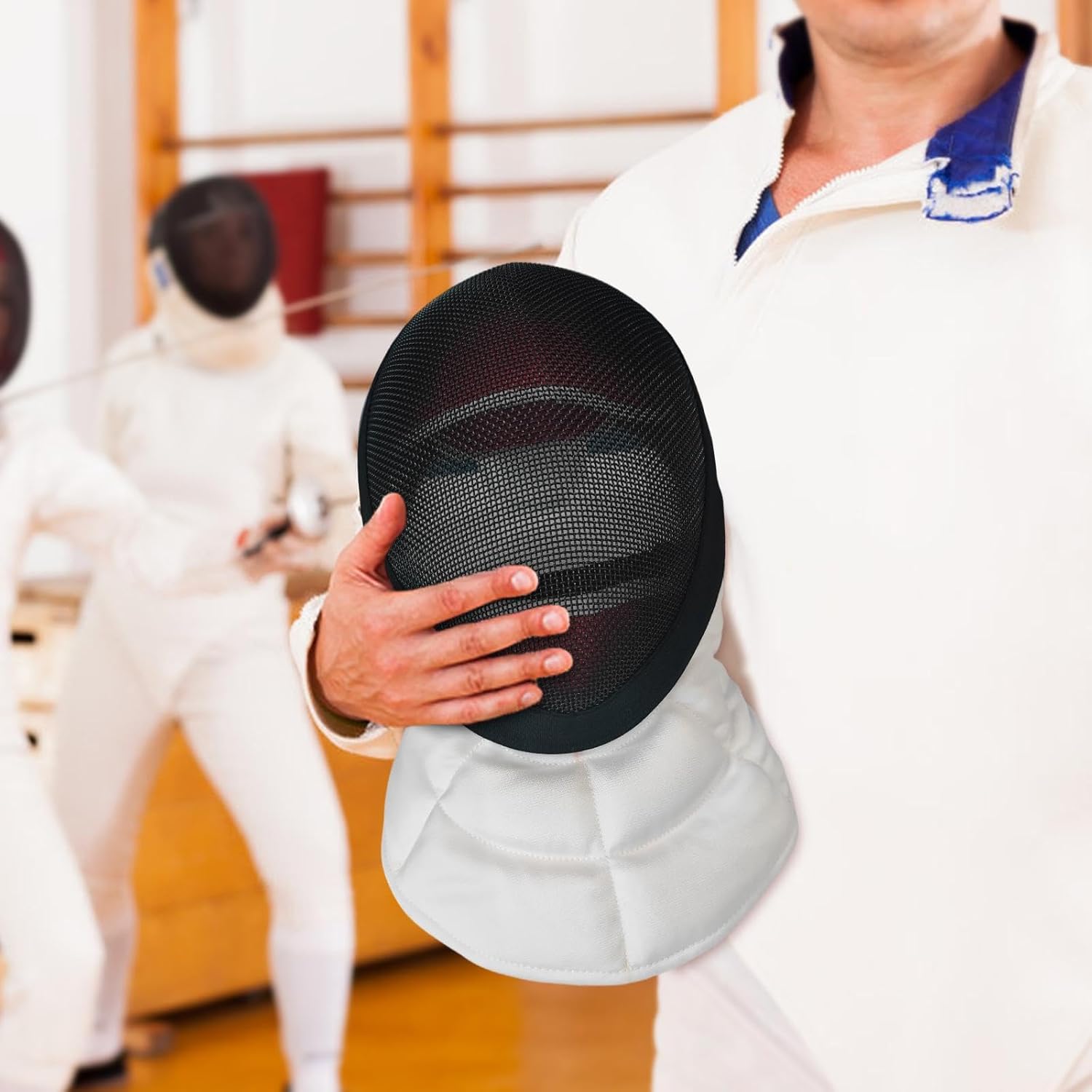 DYNWAVE Fencing Fencing Epee Sports Accessories for Sword Sparring Professional Comfortable Breathable Face Cover Masque