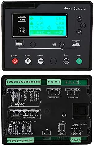 Generator Set Controller HQM6110U Control Panel Module 0.5‑70V Start Stop Automatic Detection for Single Generator