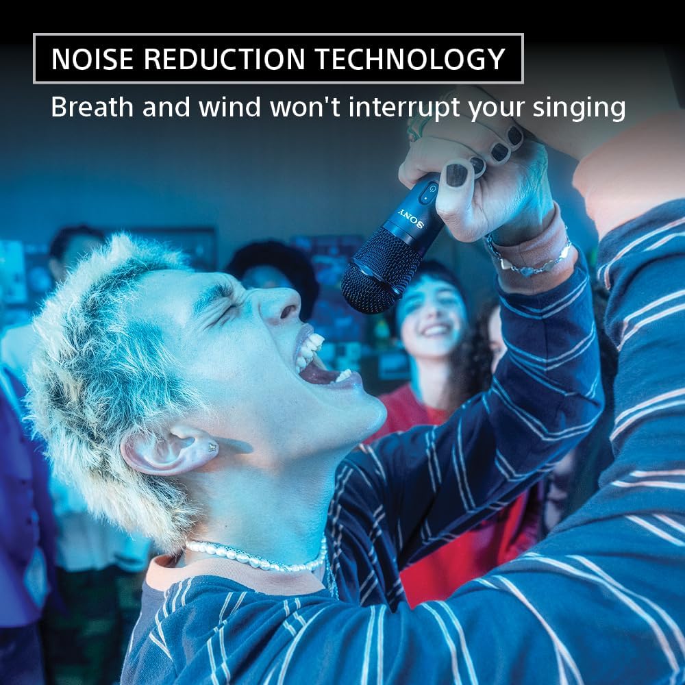 Sony SRS-XV500 Portable Bluetooth Karaoke Party Speaker & Karaoke Machine, 25-Hour Battery, Splash Resistant, Ambient Lights + ULT MIC Wireless Mic