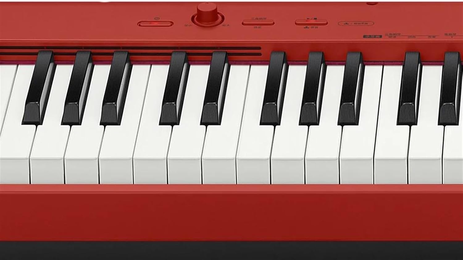 Beginner Electric Digital Piano Electric Piano 88 Keys Weight Hammer Recording Function Stylish And Portable Supports Two Power Supply(Red)