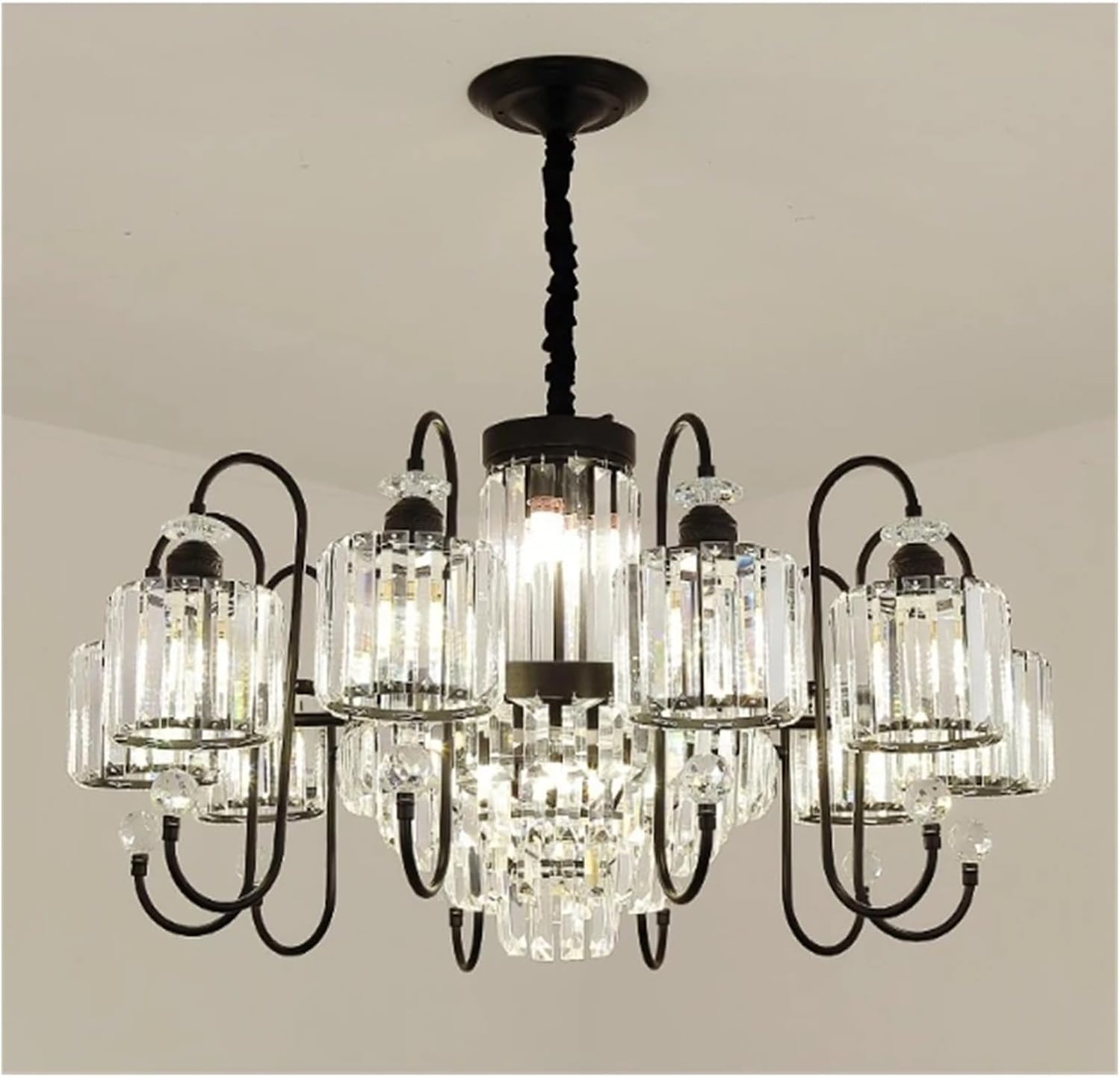 Crystal LED Pendant Light, Home Restaurant Hanging Light Fixture,Modern Ceiling Light