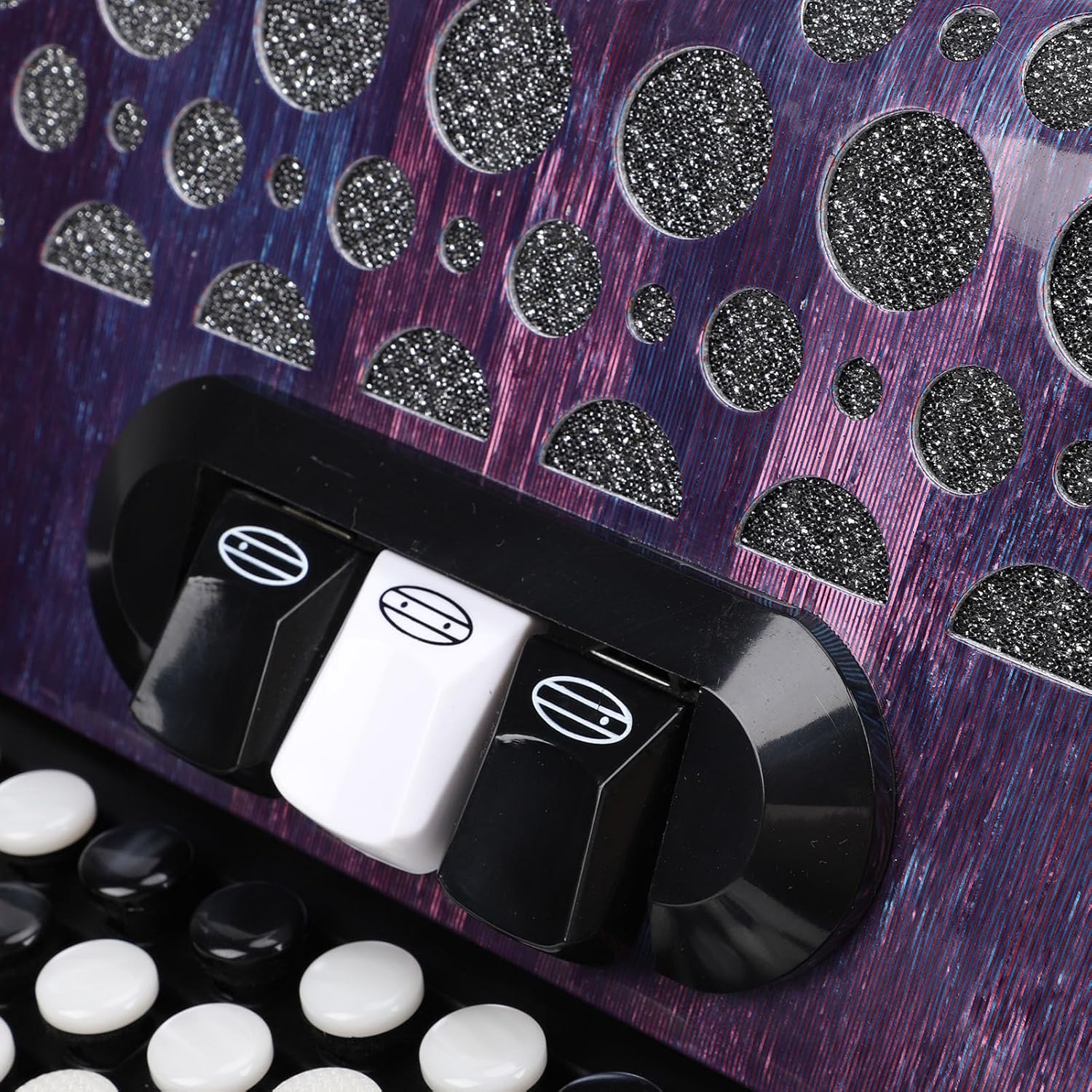 Drfeify Accordion Chromatic Button 62 Key 60 Bass F B E Tuning with Padded Portable Bag for Beginners Professionals Musicians