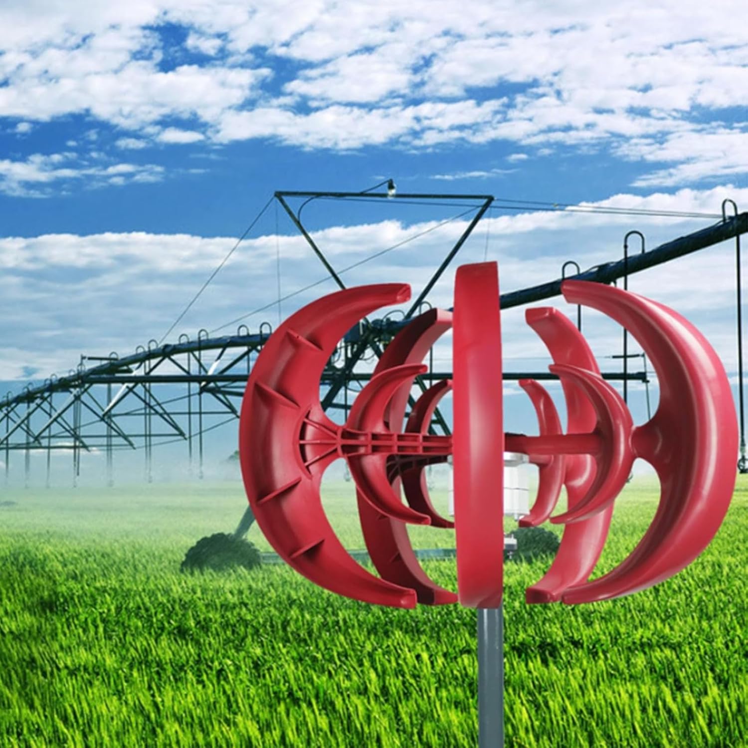 5000W Wind Turbine 5 Blades Magnetic Levitation Wind Turbine Generator Power Generation Equipment for Boats, Patios, Cabins or Mobile Homes Charging (48V)