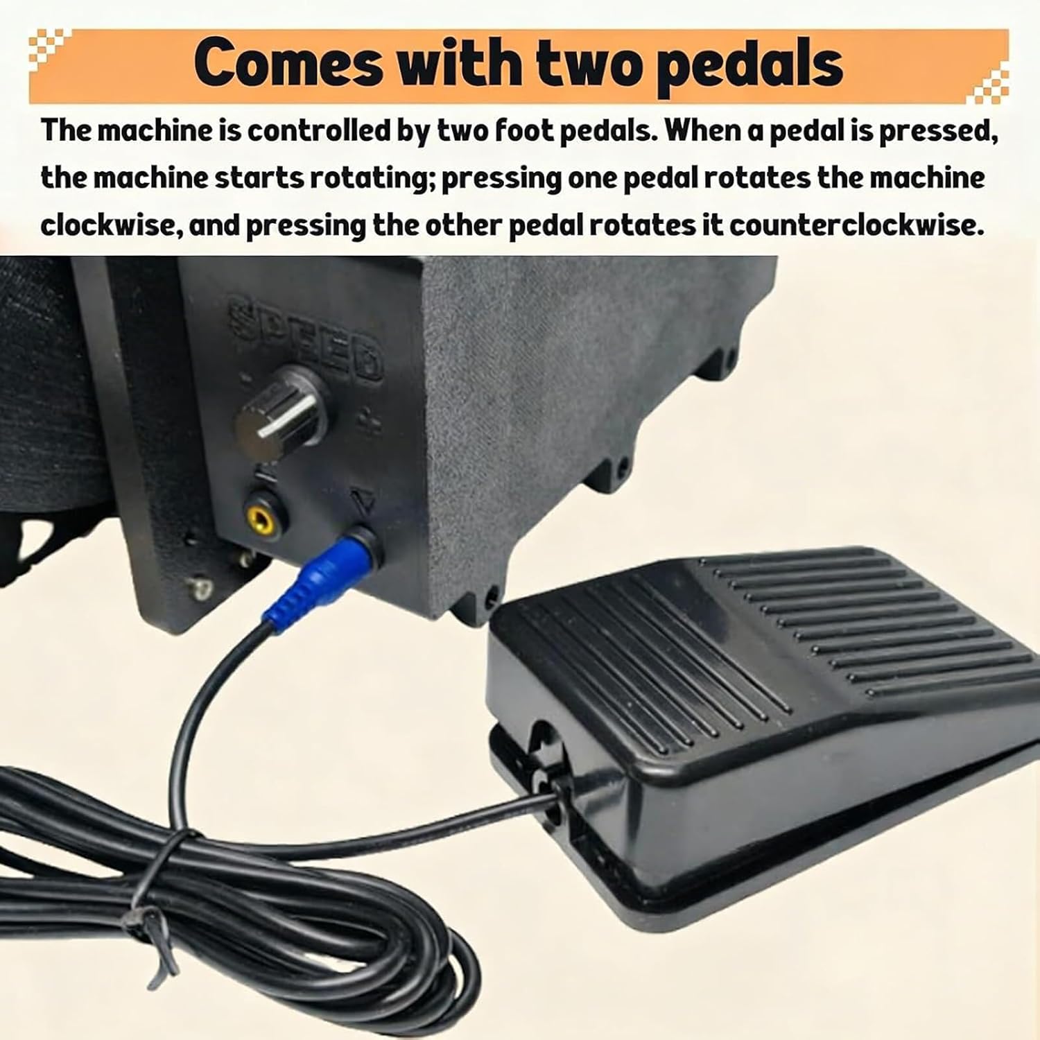 Electric Wool Carding Machine, Wool Fiber Drum Combing Machine with Foot Pedal, Forward and Reverse, Adjustable Speed, Fast Color Mixing, Combing, Spinning, for DIY Craft Make Felt Animals