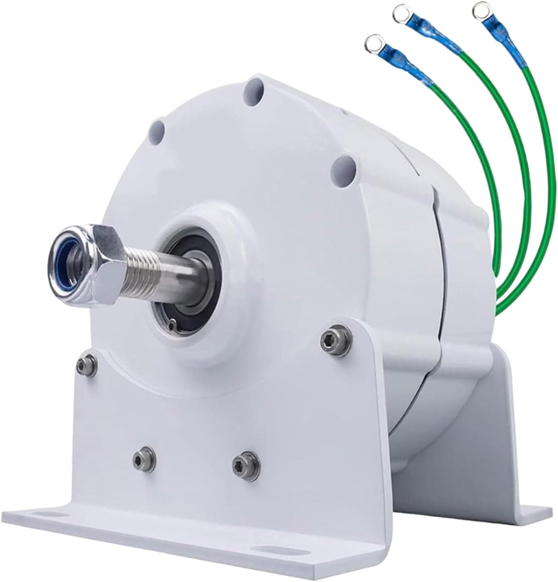 5000W Permanent Magnet Generator, Low RPM AC Gearless Alternator with Charge Controller12v 24V 48V 220V for Wind Water Turbine Diesel Engine 12V