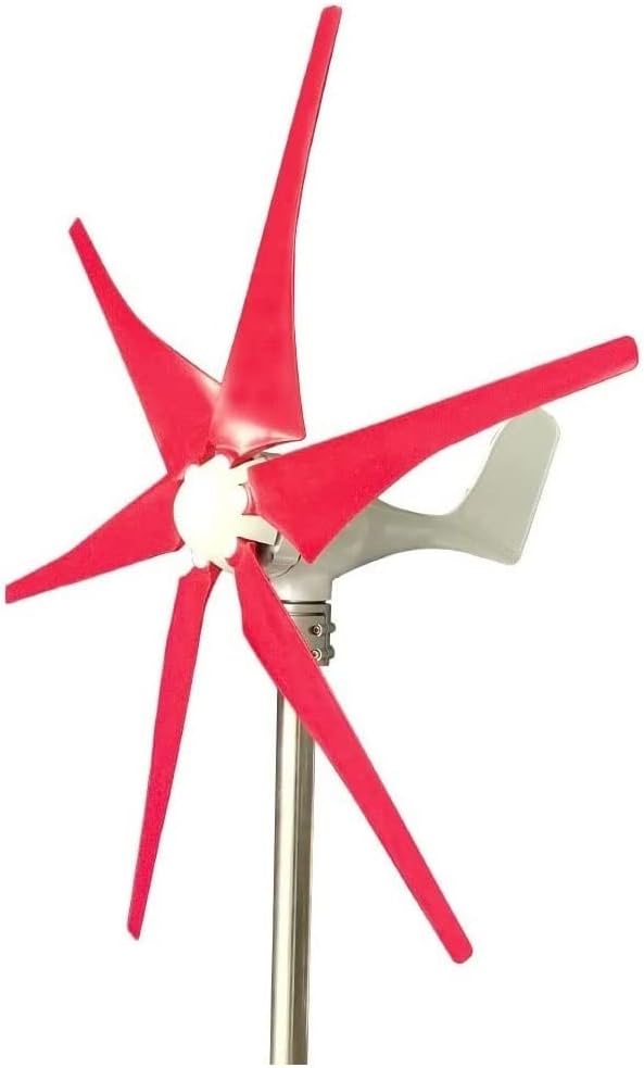 Wind Turbine Generator, 6 Blades Wind Generator with Controller, 12V 24V 48V Windmill Generator Suit for Hybrid Solar Wind System