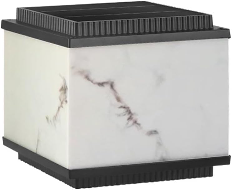 Solar Post Cap Lamp, European Modern Gate Column Light, Courtyard Villa Decoration Stigma Lamps, Walled Garden Imitation Marble Pillar Lights, Landscape Lighting Fixtures for Patio Railing