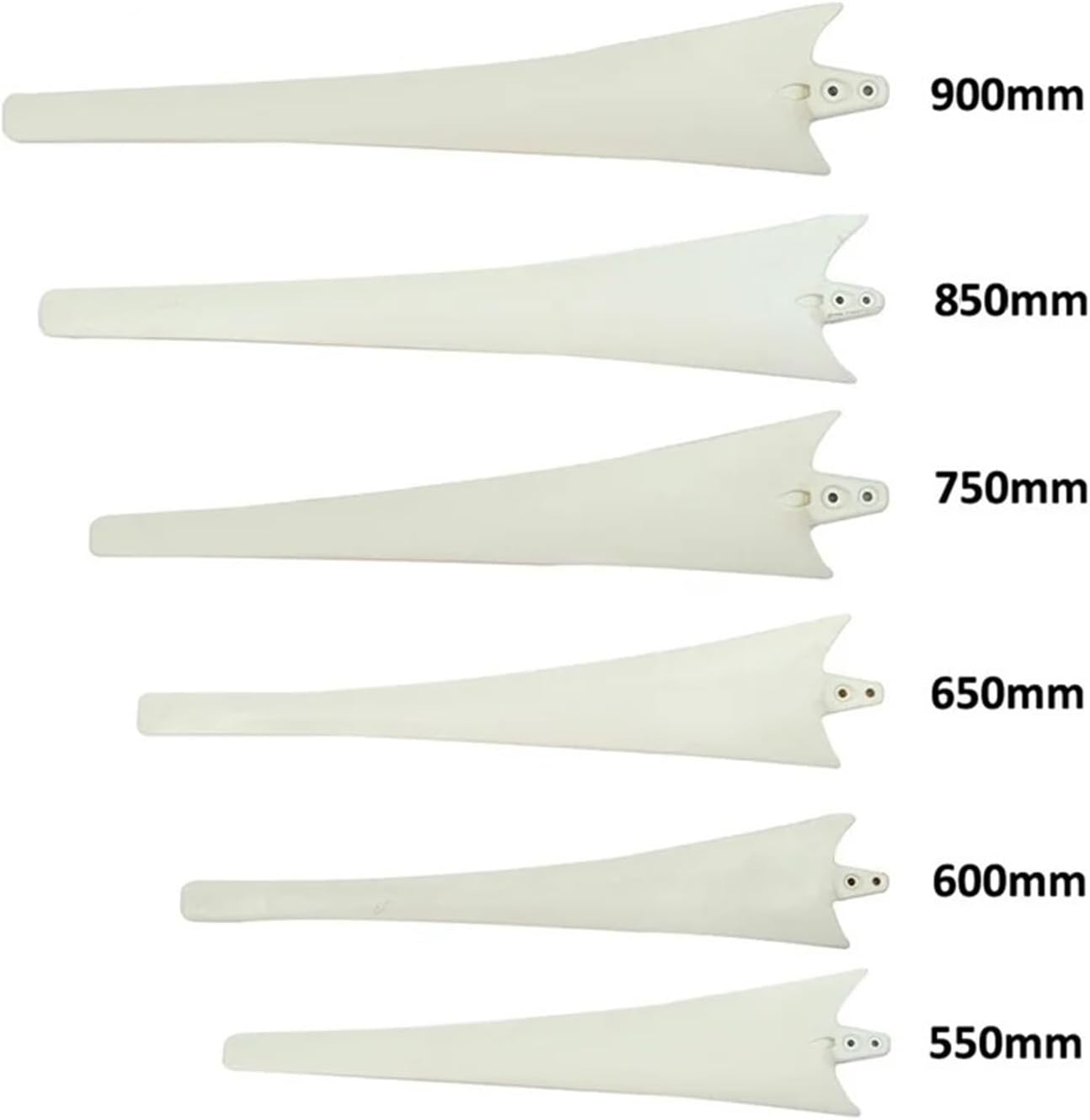 High Strength Nylon Fiber Windmill Nylon Wind Turbine Bladesing for Horizontal Wind Turbine Generator Windmill High Strength DIY Bladesing with Hub and Hood 580mm 810mm(Without hub and hood,3 PCS_750M