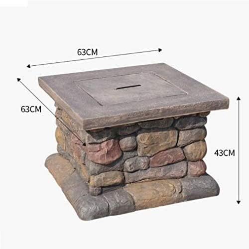 Fire Pit Fire Pits Outdoor Wood Burning Fire Pit Tables for Outside Patio, Wood Burning Fire Pit, with BBQ Grill Shelf, Steel Frame, for Outdoor Camping with Cover BBQ Cooking for Outside Ca