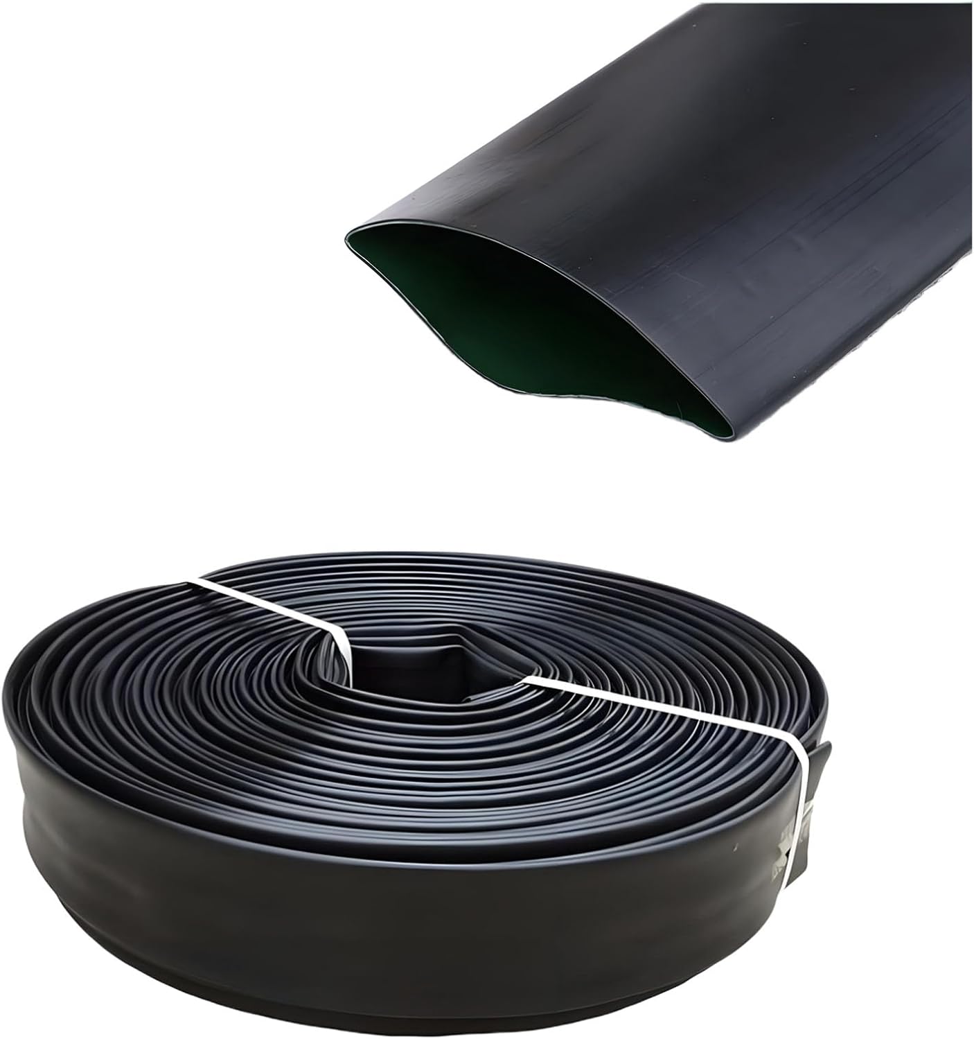 Flexible Garden Hose Flat Design Lightweight Easy Storage Drip Irrigation Soaker Hose for Efficient Plant Watering 100m 1.5inches