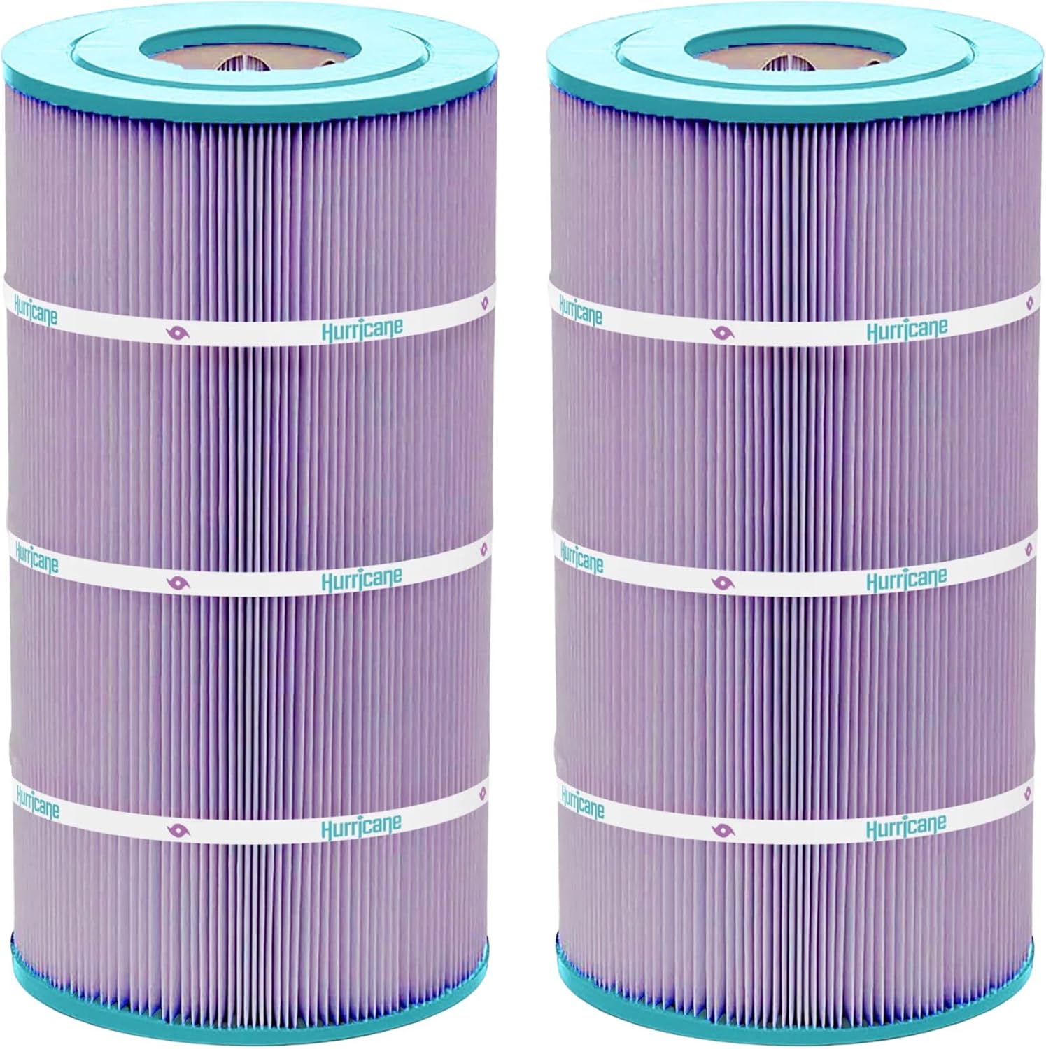 Hurricane Filters HF8411-01P 2 Pack Platinum Purple Pool Filter Cartridge - Replacement for PWWCT75, Unicel C-8411, Filbur FC-1255, Waterway Clearwater II Pro-Clean 75 Above Ground Cartridge
