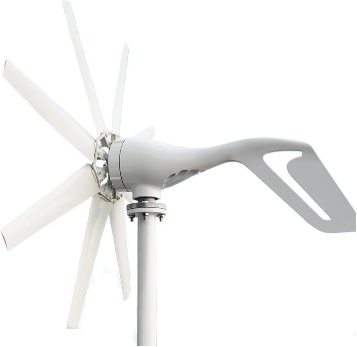 Wind Turbine, Wind Energy Turbine Generator 2000w 12v 24v 48v 8 Blades with Off Grid System Mppt and Hybrid Charge Controller for Home Use(with Mppt Controller,24V)