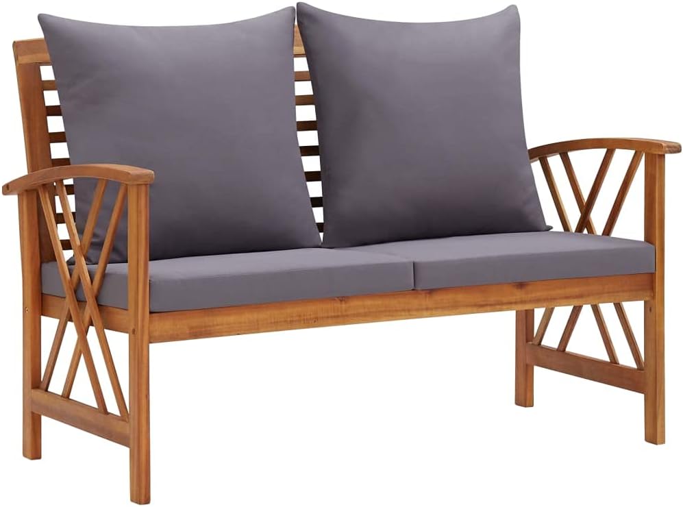 Patio Benches Patio Bench with Cushions 46.9