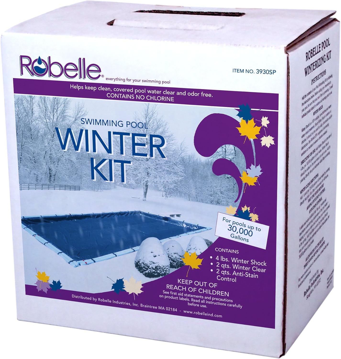 Robelle 30,000 Gallon Triple-Action Winter Kit, Premium Pool Closing Kit, for Pools up to 30,000 Gallons