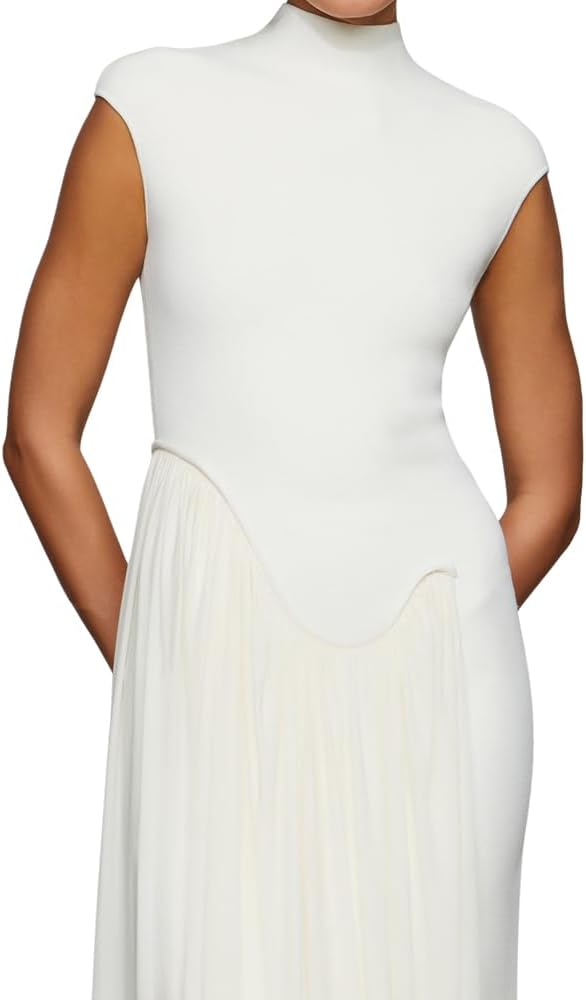 Et Ochs Womens Francis Knit Combo Midi Dress