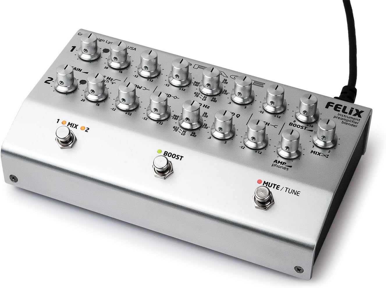 Grace Design FELiX 2-Channel Microphone and Instrument Preamp/Blender Pedal