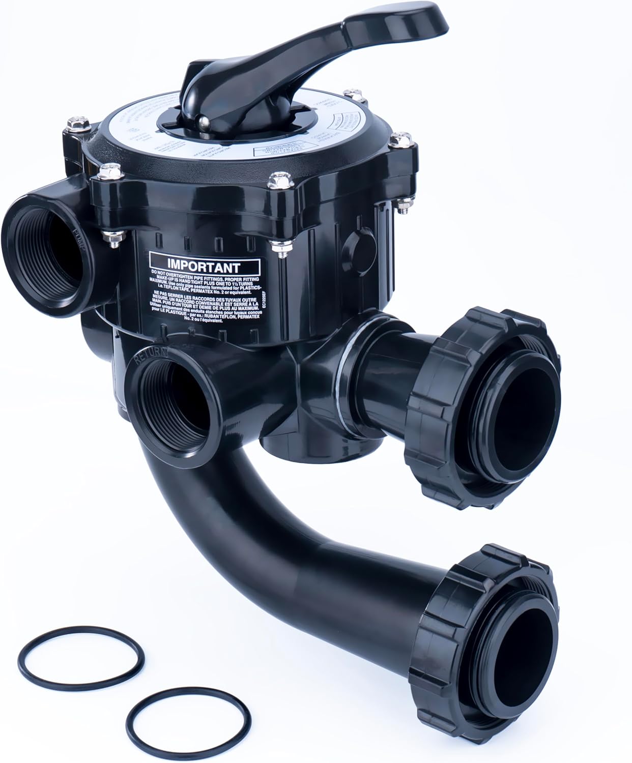 SP0710XR50 Pool Backwash Valve Compatible with Hayward Pro-Series VariFlo, Vertical Grid DE Filter, with 1-1/2-inch NPT and 6 Positions SP710XR50