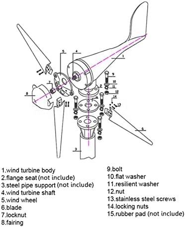 24V Low Noise 10000W Horizontal Wind Turbine Generator - 12V/24V Permanent Magnet with Hybrid Controller for Home Energy Solutions