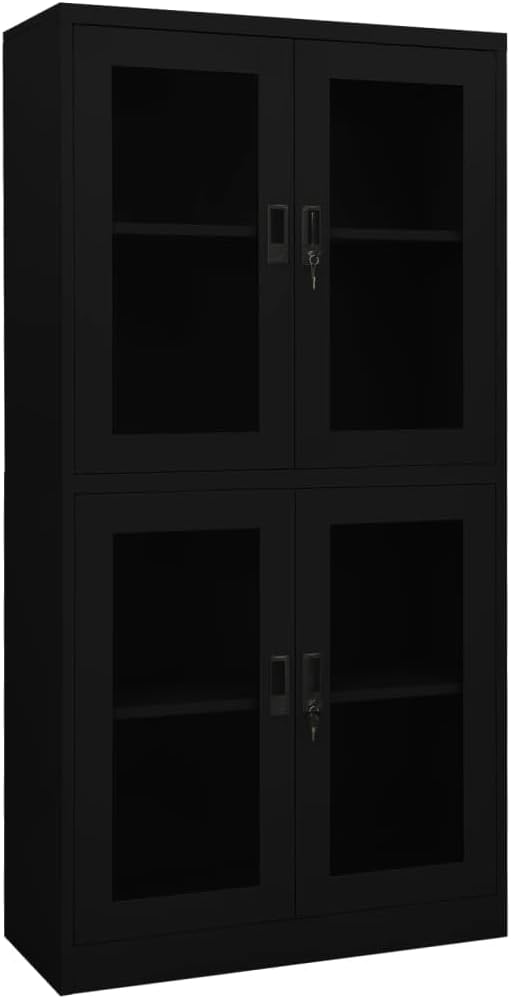Office Cabinet Black 35.4
