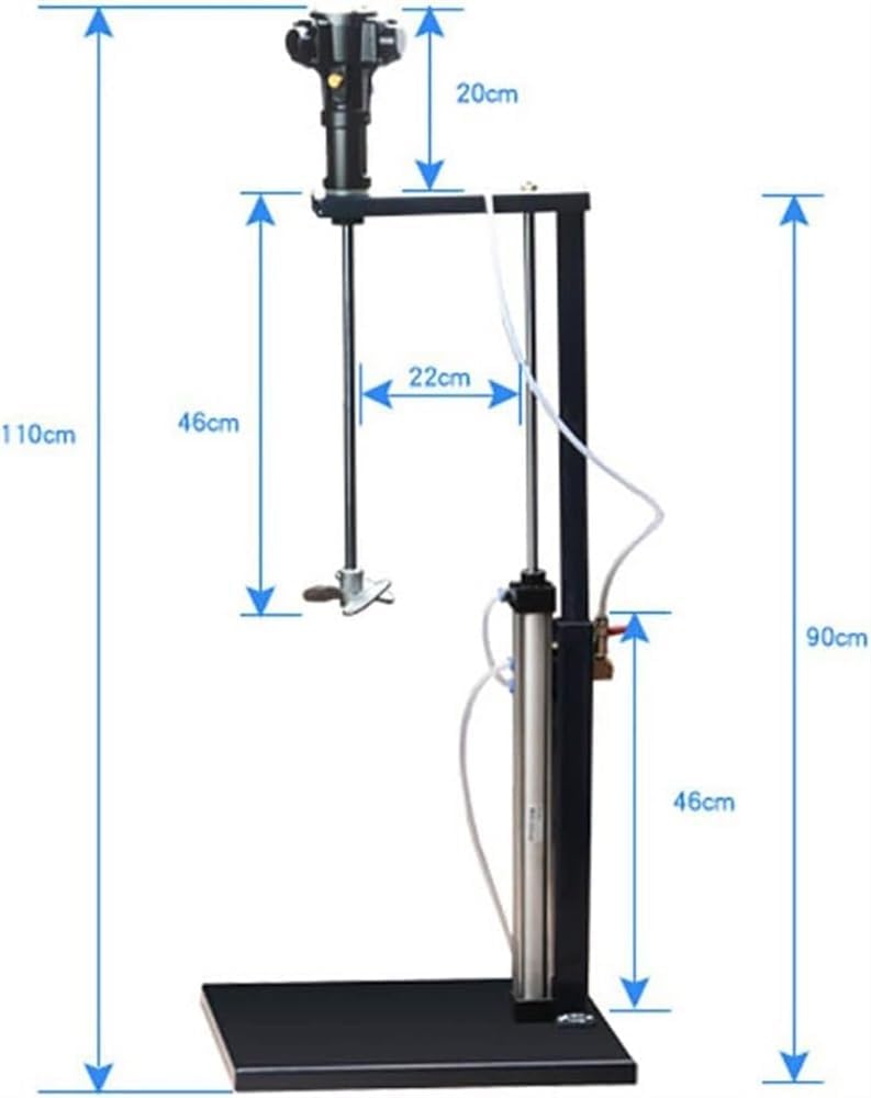 5 Gallon/20L Automatic Lift Paint Stirrer,Pneumatic Paint Mixer,Desktop Vertical Air Agitator,Mixing Stirring Machine for Industrial Paint Mixing,Dye Mixing,Hydrosol,