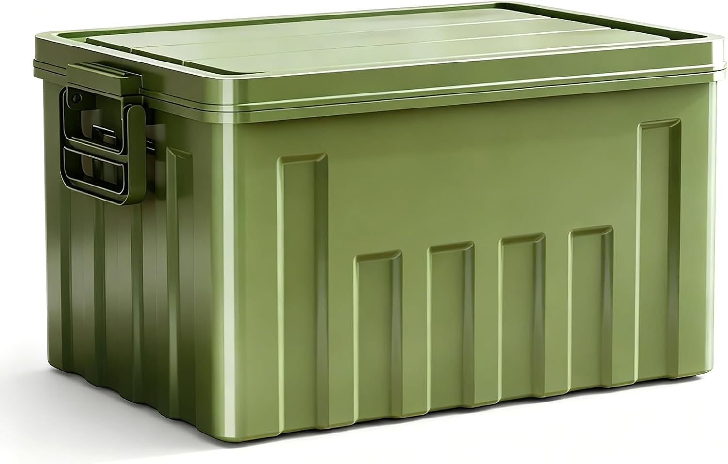Outdoor Storage Cabinet Patio Storage box With Safetys lid and Handle Multi Purpose Storage box Suitable for Home car Trunk Camping and More(Green)