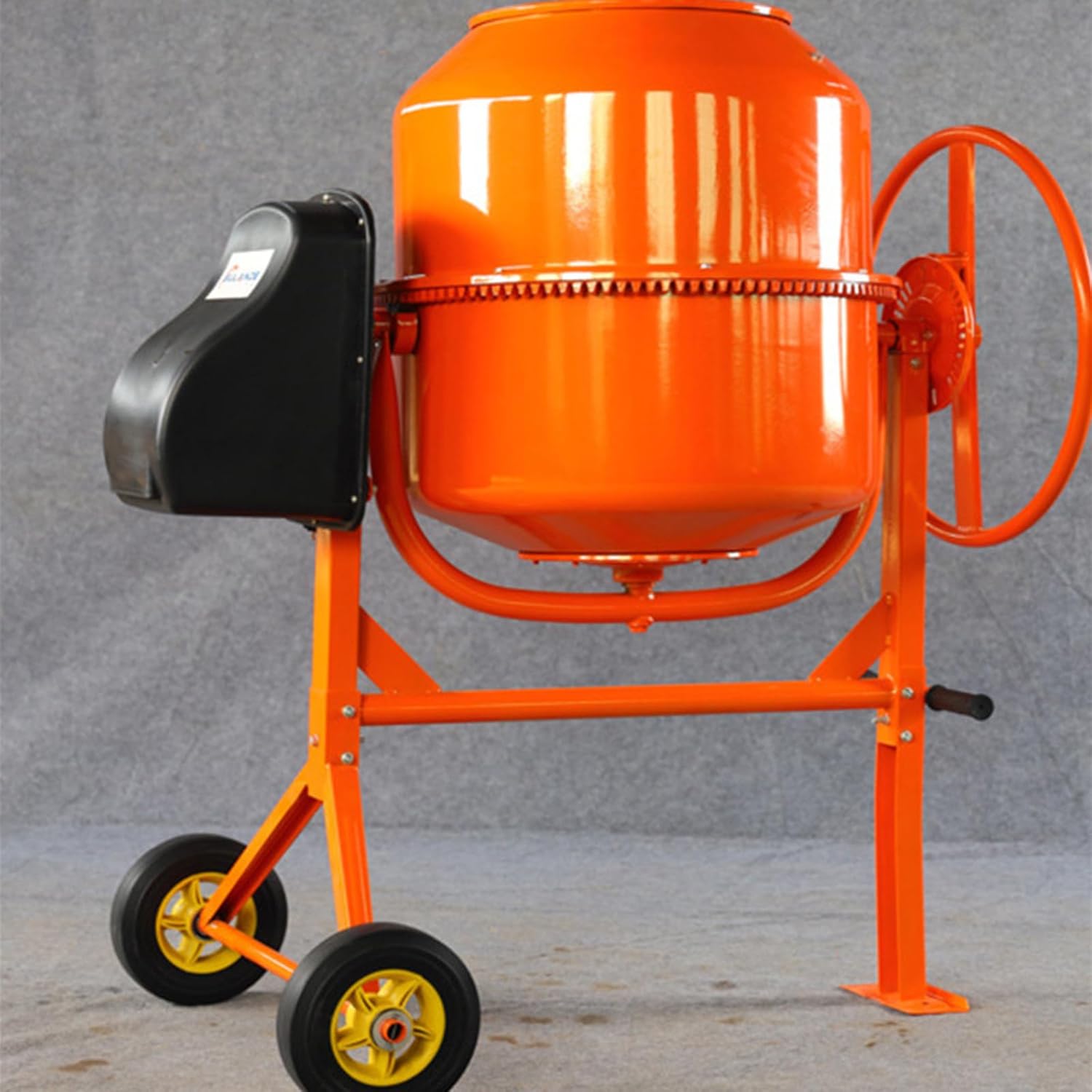 Small Horizontal Vertical Electric Concrete Mortar Machine Cement Feed Mixer Drum Type Electric Cement Mixer 70L
