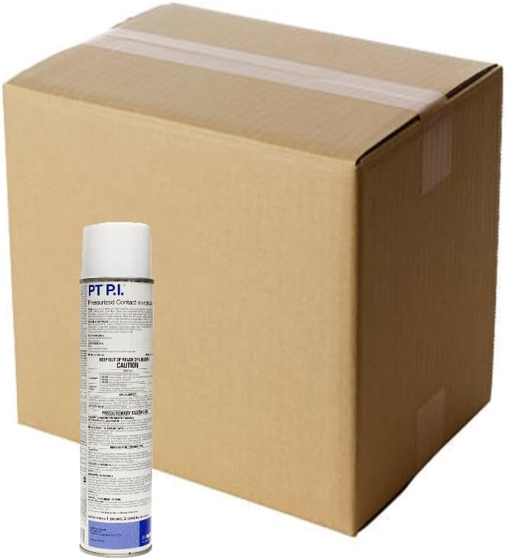 BASF PT PI Pressurized Contact Insecticide Spray, Quick Knockdown for Crawling & Flying Insects, Bed Bugs, Cockroaches, Flies, Fast Drying, Indoor Use, 14 oz (case of 12)
