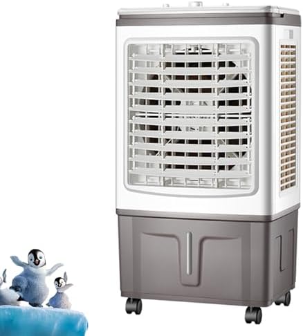 Portable Air Conditioner Cooler, 3-in-1 Evaporative Air Cooler, Portable Air Conditioners with Ice Cooling, 3 Speeds, Air Cooler Fan for Home Office(D)